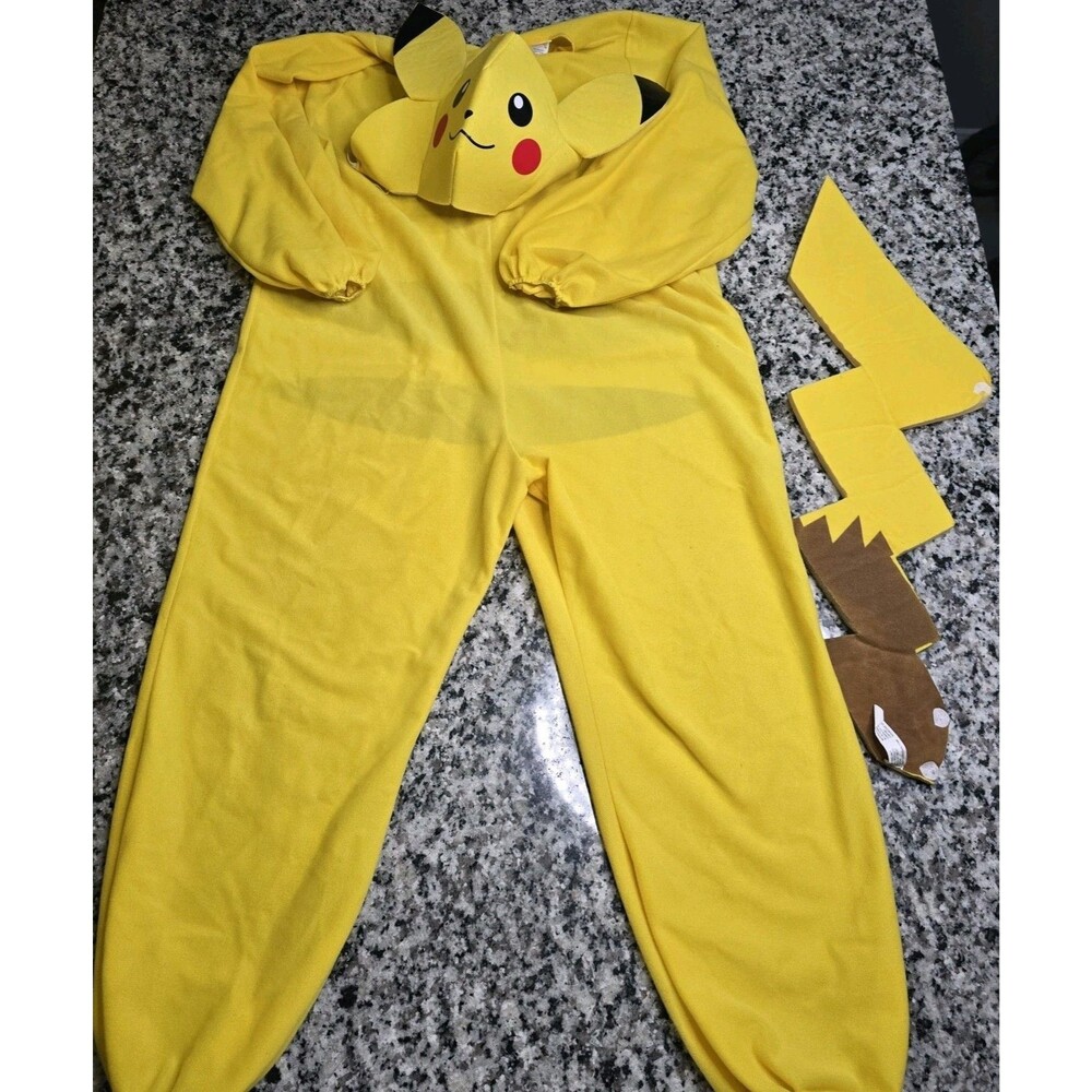Pikachu Nintendo Pokemon Vintage 1999 Halloween Dress Up Costume Youth Size 7-8
